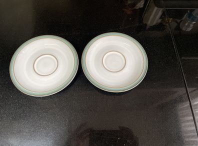 Denby Regency Green Saucers x 2