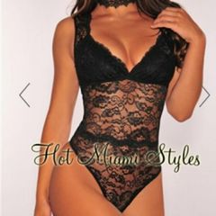 Hot Miami Styles black bodysuit