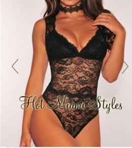 Hot Miami Styles black bodysuit