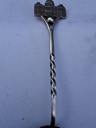 H.J Cooper US Capital Building Memorial Sterling Silver Spoon(1900 Super Rare)