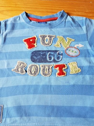 Age 3-4 Blue Stripe Teeshirt