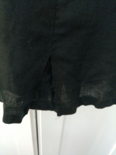 Hobbs Black Linen Top Size 18