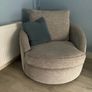 Harvey normal grey 3 seater and swivel chair Image 2
