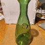 Vintage  green glass decanter, tavern bar decor, wine carafe Or as vase. 75 ml. Image 2