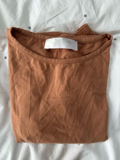 Outrageous Rust Bodysuit with Open Back Size S