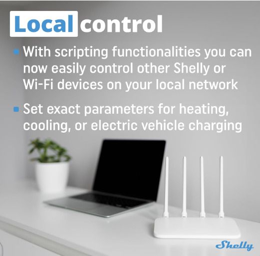 Shelly Pro 3EM (400A) - WiFi, LAN & Bluetooth 3-phase Smart Energy Meter, DIN-rail mountable, Real-time Voltage Amps Monitoring via app
