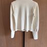 Vanilia cream waffle long sleeve top size 10 Image 6