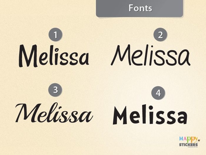 Personalized Name Wall Sticker For Girls / Vinyl Decal (Free Shipping)