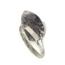 Vintage 925 Sterling Silver & Smoky Quartz Leaf Ring Image 4