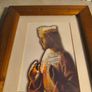 Framed print of holy of a historical or religious  Statue of Christ the King by kind permission of Artisanats des Monasteres de Bethleem Image 7