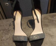 Aldo black diamante ladies heels (free postage)