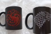 Official Game Of Thrones 2 Mugs Stark + Targaryen Heat Changing Sensitive Mugs Brand New