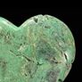 Natural Green Smithsonite Heart Shaped Stone - Mineral Image 3