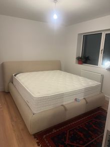 Premium Super King Size Bed & Ottoman Storage Base | Like New | Elegant & Stylish Design