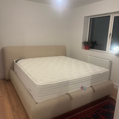Premium Super King Size Bed & Ottoman Storage Base | Like New | Elegant & Stylish Design