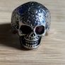 Skull ring red eyes large size Image 2