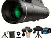 40X60mm High-Definition Single Tube Monocular Telescope with Tripod & Phone Adapter - Portable, Durable Outdoor Scope for Travel, Sports, Hiking & Concerts