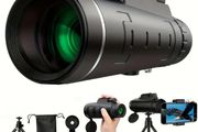 40X60mm High-Definition Single Tube Monocular Telescope with Tripod &amp; Phone Adapter - Portable, Durable Outdoor Scope for Travel, Sports, Hiking &amp; Concerts