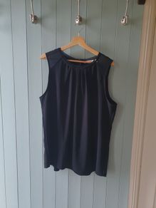 Black sleeveless top