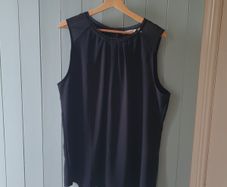 Black sleeveless top