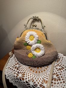 crochet ladies handbag