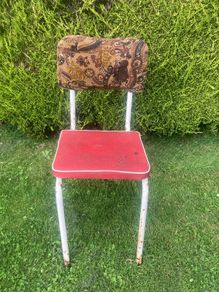 Vintage 50's Vinyl Kitchen Chair