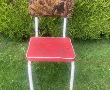 Vintage 50's Vinyl Kitchen Chair