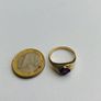 9ct Yellow Gold Amethyst & Diamond Ring Image 6