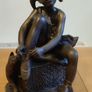 Bronze Style Ballet Girl Figurine Ballet Shoes Cat Sculpture Decor Image 6