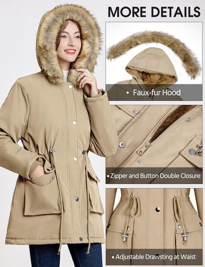 Brand New Women's Winter Parka Waterproof Windproof