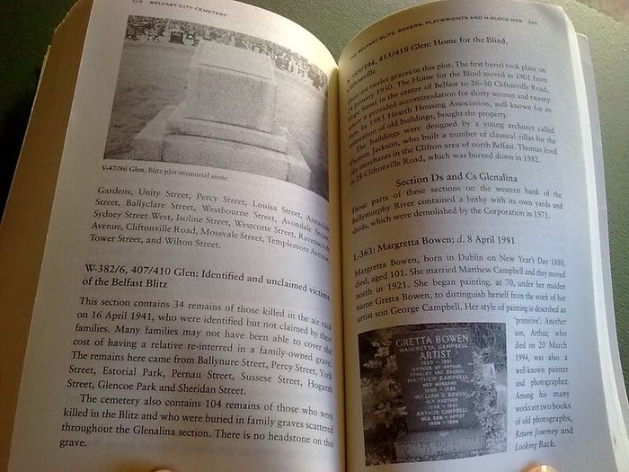 Belfast City Cemetery Ireland Irish local history Signed by writer