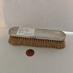 Antique Sterling Silver Handled Clothes Brush - Hallmarked Birmingham 1884