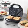 Deep Fill 3-in-1 Snack Maker, Interchangeable Non-Stick Cooking Plates, Panini Press & Griddle, Waffle Iron, Toastie Sandwich Toaster, 900 W, Power/Ready Indicator Lights, Locking Latch, Black Image 2