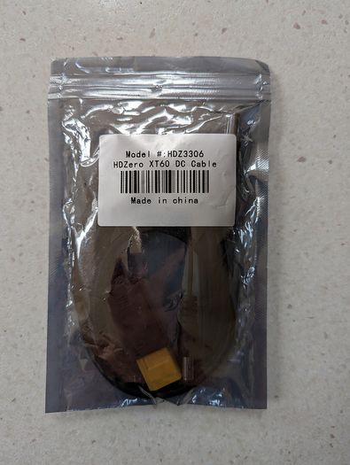 HDzero XT60 DC Cable