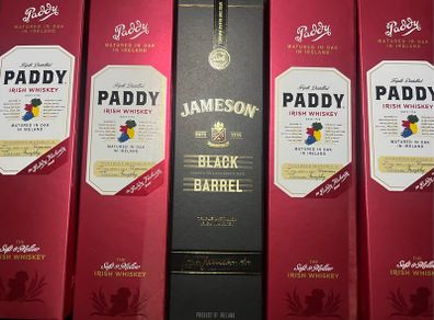 Jameson jack daniels powers bushmills paddy whiskey empty boxes