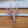 Newbridge Silverware VB800 Vintage Brooch in Purple and white Stones Image 9