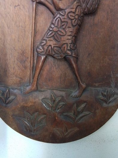 Hand Carved African Wall art in Relief