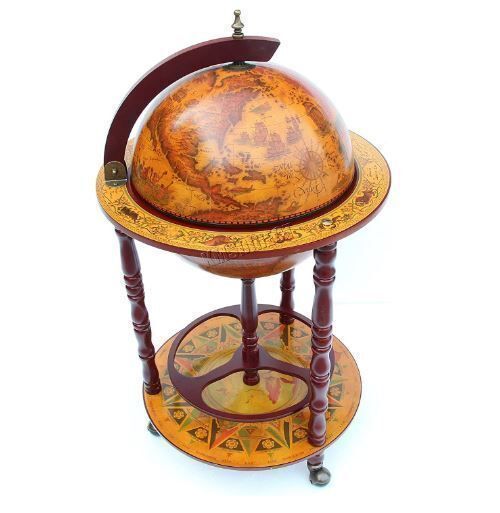 Vintage Globe Bar Cabinet Whisky Wine Storage