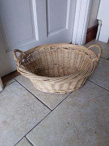 Vintage Wicker Display Basket