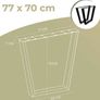 New table metal legs 70x77cm black Image 3