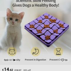 dog bowl slow feeder mat