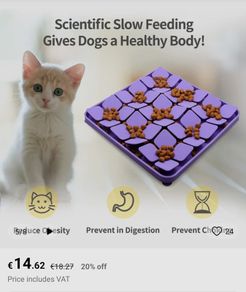 dog bowl slow feeder mat