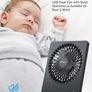 USB Desk Fan, 2000mAh Portable USB Fan 3 Speeds Rechargeable Mini Fan Battery Fan Last 4-16hrs, 180 Degree Adjustable Table Cooling Fan 30dB Silent Fan for Bedroom, Office, Library, Travel (FREE POSTAGE) Image 10