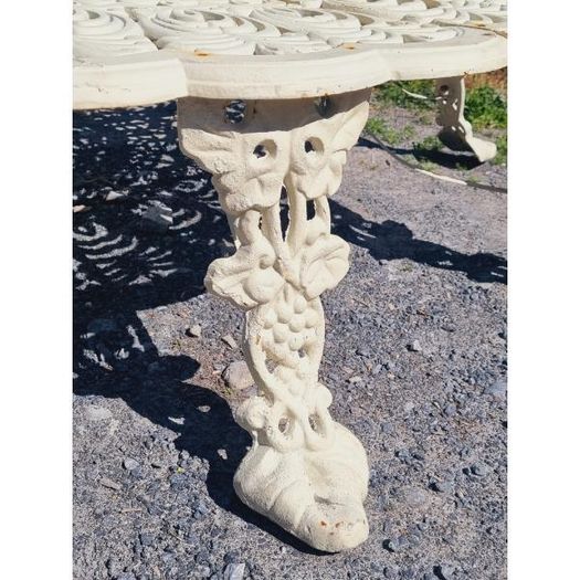 Cast Iron Tree Bench White CH-717-W