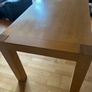 Oak Dinning Table & Leather Chairs Image 2