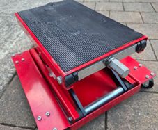 Motorcycle Lift ATV Scissor Jack Dolly 499.5 kg Wide Deck Hand Crank