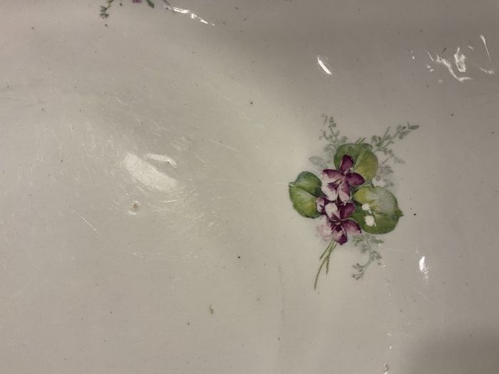 Empire Ware Antique Serving Bowl Lilac Print