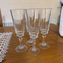 prosecco glasses x 4