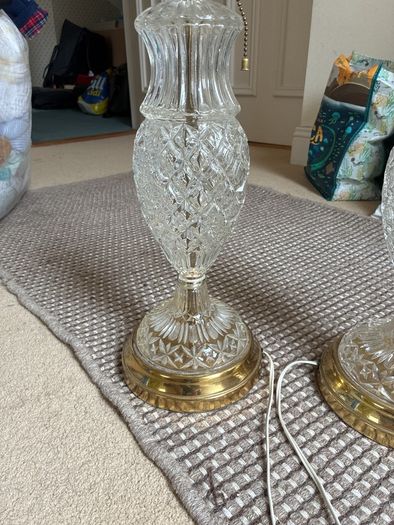 set crystal lamp