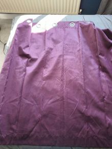 Purple eyelet curtains
